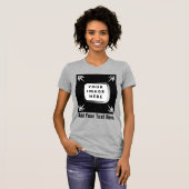 独自のテンプレートカスタムギフトのパーソナライズされた作成 Tシャツ (正面フル)