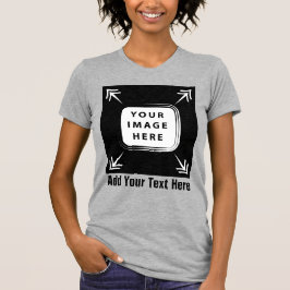 独自のテンプレートカスタムギフトのパーソナライズされた作成 Tシャツ