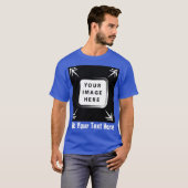 独自のテンプレートカスタムギフトのパーソナライズされた作成 Tシャツ (正面フル)