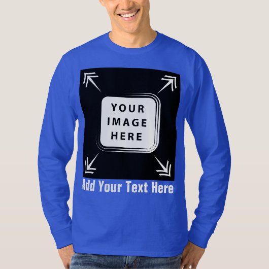 独自のテンプレートカスタムギフトのパーソナライズされた作成 Tシャツ (正面)