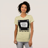 独自のテンプレートカスタムギフトのパーソナライズされた作成 Tシャツ (正面フル)