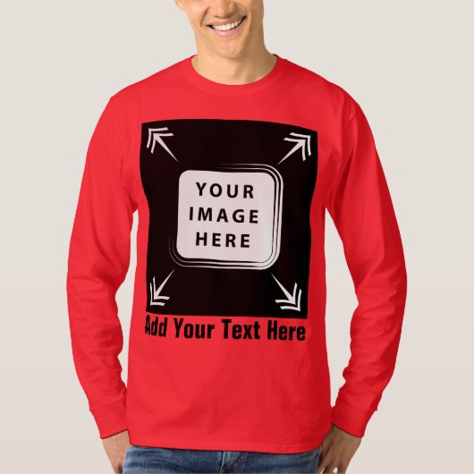 独自のテンプレートカスタムギフトのパーソナライズされた作成 Tシャツ (正面)