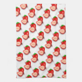 独自のデザインいちごモダンテンプレートの作成 キッチンタオル (縦)