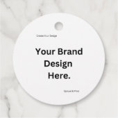 独自のデザインおよびプリントメッセージカードの作成 フェイバータグ (裏面)