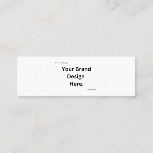 独自のデザインとプリントの作成 スキニー名刺 (正面)