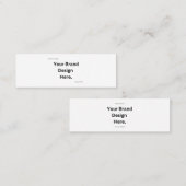 独自のデザインとプリントの作成 スキニー名刺 (正面/裏面)