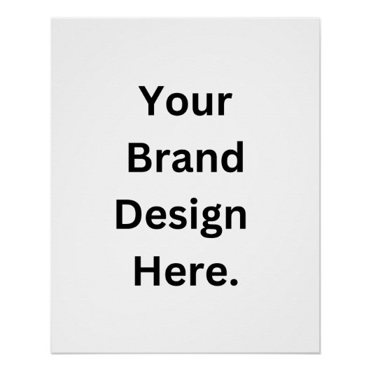 独自のデザインとプリントの作成 ポスター (正面)