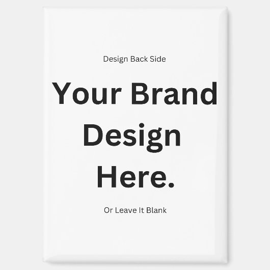 独自のデザインとプリントの作成 マグネット (正面)