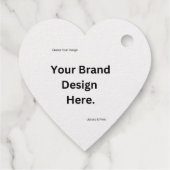 独自のデザインとプリントフォイルメッセージカードの作成 フェイバータグ (裏面)