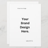 独自のデザインとプリントフラットカードの作成 (正面/裏面)