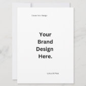 独自のデザインとプリントフラットカードの作成 (正面)