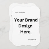 独自のデザインとプリントフラットカードの作成 (正面/裏面)