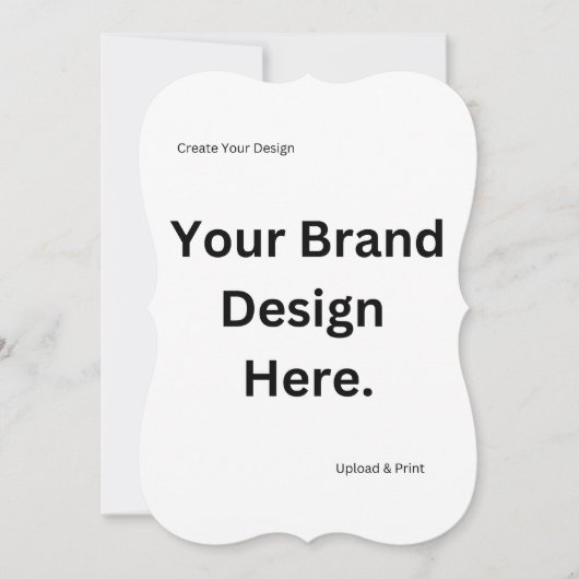 独自のデザインとプリントフラットカードの作成 (正面)