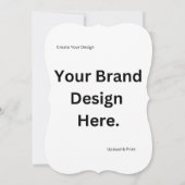 独自のデザインとプリントフラットカードの作成 (裏面)