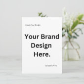 独自のデザインとプリントフラットホリデーカードの作成 シーズンカード (スタンド正面)