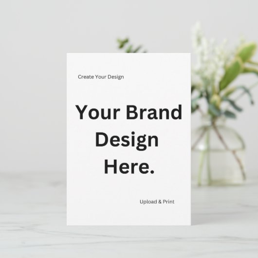 独自のデザインとプリントフラットホリデーカードの作成 シーズンカード (スタンド正面)