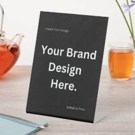 独自のデザインとプリントペデスタルのサインを作成 台座サイン