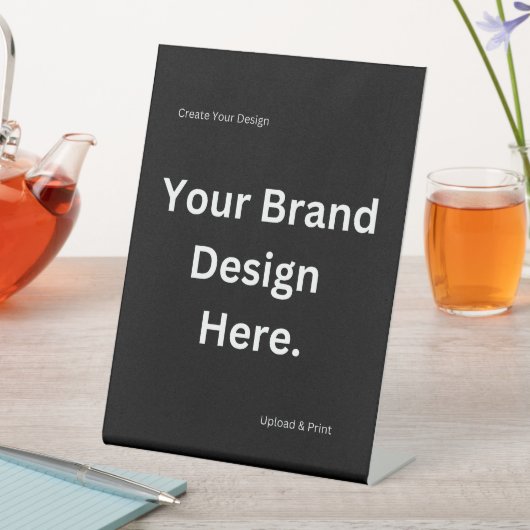 独自のデザインとプリントペデスタルのサインを作成 台座サイン (インサイチュ)