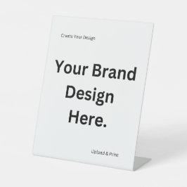 独自のデザインとプリントペデスタルのサインを作成 台座サイン