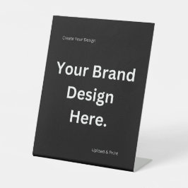 独自のデザインとプリントペデスタルのサインを作成 台座サイン