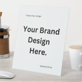 独自のデザインとプリントペデスタルのサインを作成 台座サイン