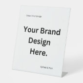 独自のデザインとプリントペデスタルのサインを作成 台座サイン (正面)