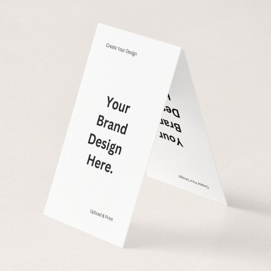 独自のデザインとプリント折り畳みカードの作成 (裏面)