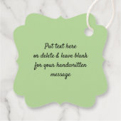 独自のデザインと色優先カードを選択 フェイバータグ (裏面)