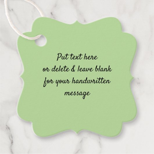 独自のデザインと色優先カードを選択 フェイバータグ (正面)