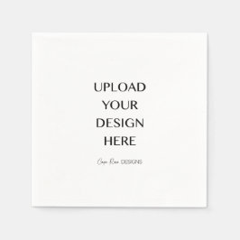 独自のデザインのアップロード スタンダードカクテルナプキン
