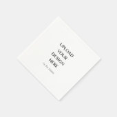 独自のデザインのアップロード スタンダードカクテルナプキン (角)