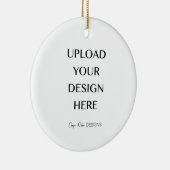独自のデザインのアップロード セラミックオーナメント (右)