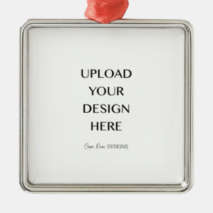 独自のデザインのアップロード メタルオーナメント