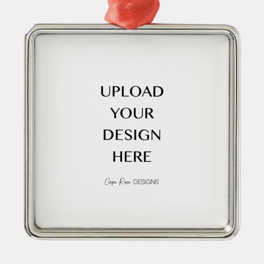 独自のデザインのアップロード メタルオーナメント (正面)