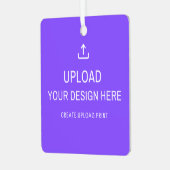 独自のデザインのパーソナライズまたはアップロード メタルオーナメント (正面左)