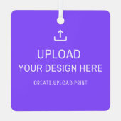 独自のデザインのパーソナライズまたはアップロード メタルオーナメント (裏面)