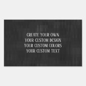 独自のデザインを作成する – カスタムデザイン 長方形シール (正面)