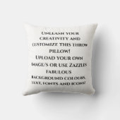 独自のデザインを作成カスタムパーソナライズされた クッション (裏面)