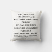 独自のデザインを作成カスタムパーソナライズされた クッション (正面)