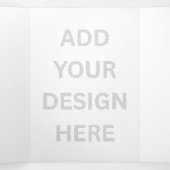 独自のデザインを作成5"x7"三折ホリデーカード 三つ折りクリスマスカード (内部中)