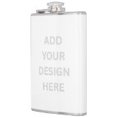 独自のデザインを作成8 ozビニールフラスコ包まれたク フラスク (左)