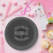 独自のデザインを作成 – カスタムデザイン ペーパープレート (パーティー)