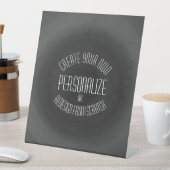 独自のデザインを作成 – カスタムデザイン 台座サイン (インサイチュ)