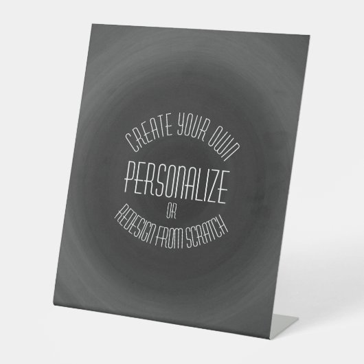 独自のデザインを作成 – カスタムデザイン 台座サイン (正面)