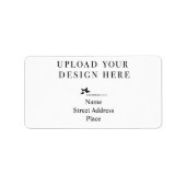 独自のデザインアドレスの作成 ラベル (正面)