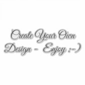 独自のデザインカットカスタムビニールシールの作成 シール (正面)