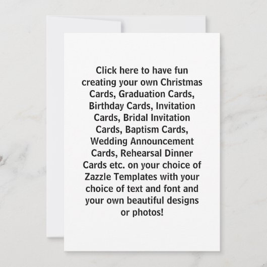 独自のデザインカードと招待状の作成 招待状 (正面)