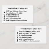 独自のデザインパーソナライズされた名刺 名刺 (正面/裏面)