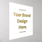 独自のデザインフォイルプリントの作成 箔ポスター (レイダウン)