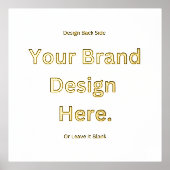 独自のデザインフォイルプリントの作成 箔ポスター (正面)